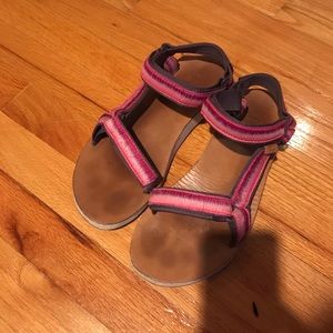 Pink and Purple Teva Sandals